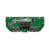 Плата заряду Power Bank модель A396PD (input — Micro USB+Type-C / output — 2 USB + USB-USB-C) + LED