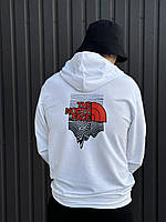 Худі чоловічий The North Face білий демісезонний | кофта толстовка з капюшоном весняна осіння