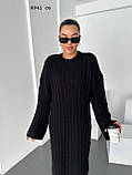 Довга вʼязана сукня з вовни 8041 со, фото 3