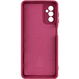 Накладка (з мікрофіброю) Silicone Cover Lakshmi Full Camera (A) для Samsung A35- марсала, фото 2