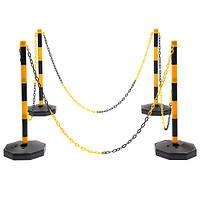 Упаковка CNCEST із 6 регульованих стовпчиків із заповнюваною основою для дорожніх конусів