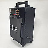 Портативна колонка Golon з мікрофоном та коліщатками для пересування Bluetooth RX-2900, фото 4