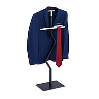 Чоловіча підставка для камердинера в чорно-сріблястому кольорі