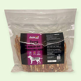Ласощі преміум-класу для собак і цуценят 500 г AnimAll Snack лососеві стіки з тріскою 99524