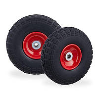 Колесо для мішків з поліуретану в комплекті 2 шт. Чорний и Червоний