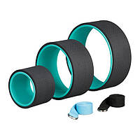 Набір дисків для йоги 3 шт. з 2 ременями для йоги