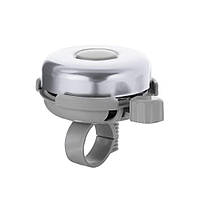 Велосипедний дзвінок з алюмінієвого сплаву сірий/хром