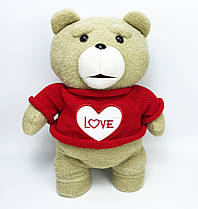 М'яка Плюшева Іграшка Ведмідь Teddy Love із фільму Третій Зайвий 40 см (01076)