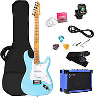 Електрогітара Deviser L-G2 ST BL (комплект з комбо на 15 ват, тюнер, ремінь, кабель, струни, медіатор, ключі)