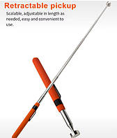 Магнітний висувний захват, присосок, телескопічний екстрактор ручка-стрижень "Orange Capture" 155-730 мм