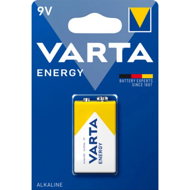 Батарейка крона Varta Energy E-Block Alkaline 9V (6LP3146, MN1604) (гурт, гуртом) (алкалінова лужна)