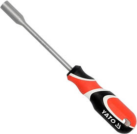 Викрутка торцева з магнітним наконечником: М= 13 мм, L = 242 мм, CrV YATO YT-1549