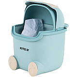 Настільний контейнер для сміття Kite K24-009-4, блакитний, 16х21 см, фото 2