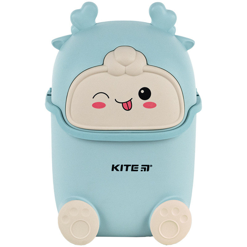 Настільний контейнер для сміття Kite K24-009-4, блакитний, 16х21 см, фото 1