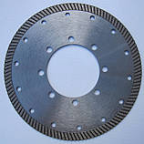 Алмазний диск сріблястий під фланець для різання граніту Turbo 180x2,4/1,5x10x70, фото 2
