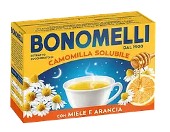 Чай Bonomelli натуральний розчинний з ромашкою, медом та апельсином 16 пакетиків 80 грам, Італія
