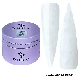 Моделюючий гель для нігтів Dnka Builder Gel №0024 Pearl, 30 мл