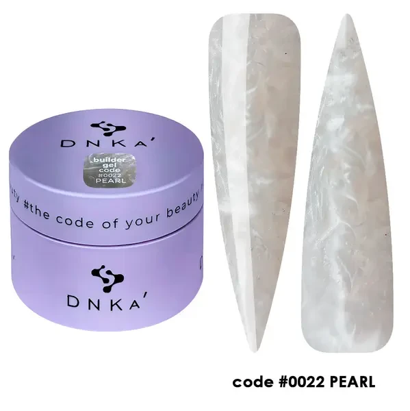 Моделюючий гель для нігтів Dnka Builder Gel №0022 Pearl, 30 мл, фото 1
