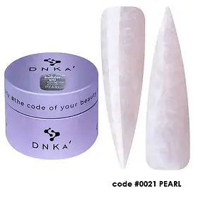 Моделюючий гель для нігтів Dnka Builder Gel №0021 Pearl, 30 мл
