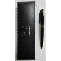 Ручка Wilhelm Buro WB121 кулькова, поворотка, металева (чорний шкірозамінник. футляр)