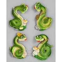 Сувенир кераміч на магніті CD110822/LH0196/0206/0197/3DL-H3635 Змія