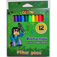 Фломастери Kidis у картоні 12 кольорів No9164 Level Uр