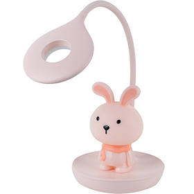 Настільна лампа Kite LED з акумулятором Bunny 492-1-2, рожевий