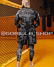 Чоловічий компресійний костюм Venum Gladiator 3.0 black 4в1: Рашгард, шорти, легінси, футболка. компресійний комплект. Термо, фото 7