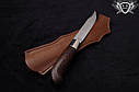 Ніж ручної роботи «Темний» 130х20х4мм з нержавіючої сталі та руків'ям з венге, фото 3