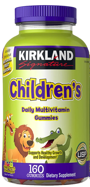 Мультивітаміни для дітей Kirkland Signature Children's Multivitamin, 160 жувальних цукерок