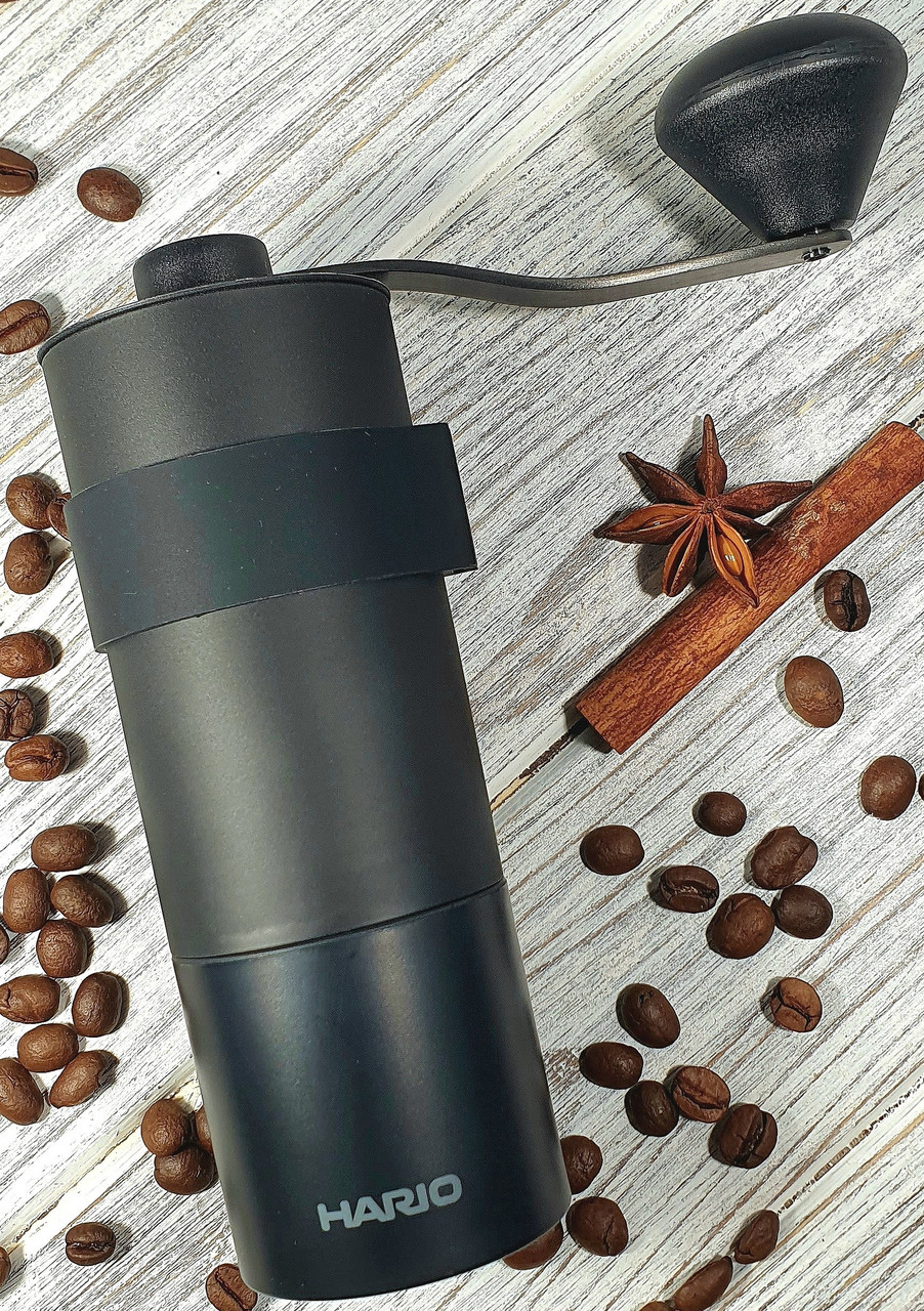 Кавомолка японська Hario Mini Black PRO ручна металеві ножі