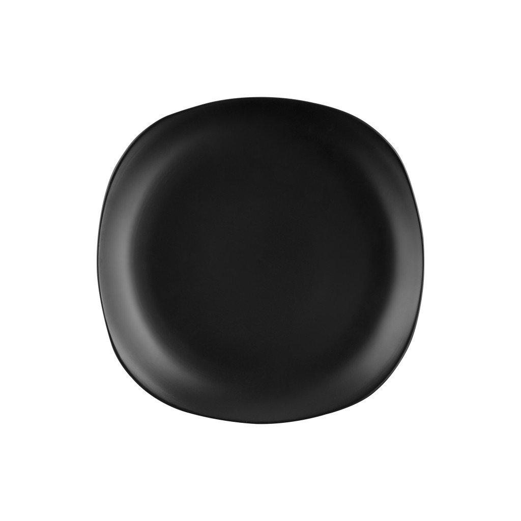 Тарілка Ardesto Molize Dinner Quadrate 27х27 см Black (AR2927MB)