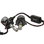 Авто лампи h4 LED 65W Kelvin 6000K 8000LM з обманкою Гарантія, фото 8