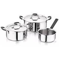 Набір посуду MasterPro Foodies collection 2 каструлі та ківш 16/20/24 см (BGEU-5539)