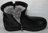Черевики чорні жіночі зимові великого розміру від виробника модель ШТ24-2021Б-1, фото 6