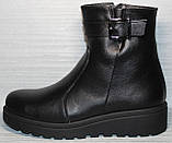 Черевики чорні жіночі зимові великого розміру від виробника модель ШТ24-2021Б-1, фото 3
