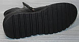Черевики чорні жіночі зимові великого розміру від виробника модель ШТ24-2021Б-1, фото 7