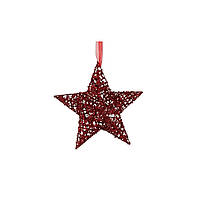 Прикраса декоративна House Of Seasons Зірка червона 20 см (8718861627060)