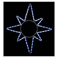 Гірлянда Delux Motif flash Star 65 х 75 см білий IP44 EN (90012985)