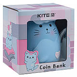 Скарбничка Kite blue cat, блакитна, 13х13х15 см, фото 3