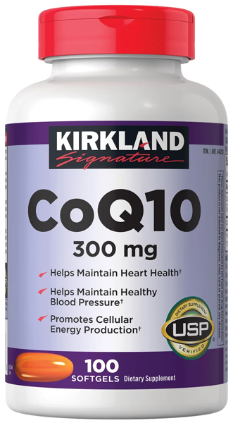 Коензим Kirkland Q10 (300 мг) 100 капсул (Серце, Судини, М'язи, Нервова Система), фото 1