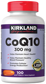 Kirkland Коензим Q10 (300 мг) 100 капсул (Серце, Судини, М'язи, Нервова Система)