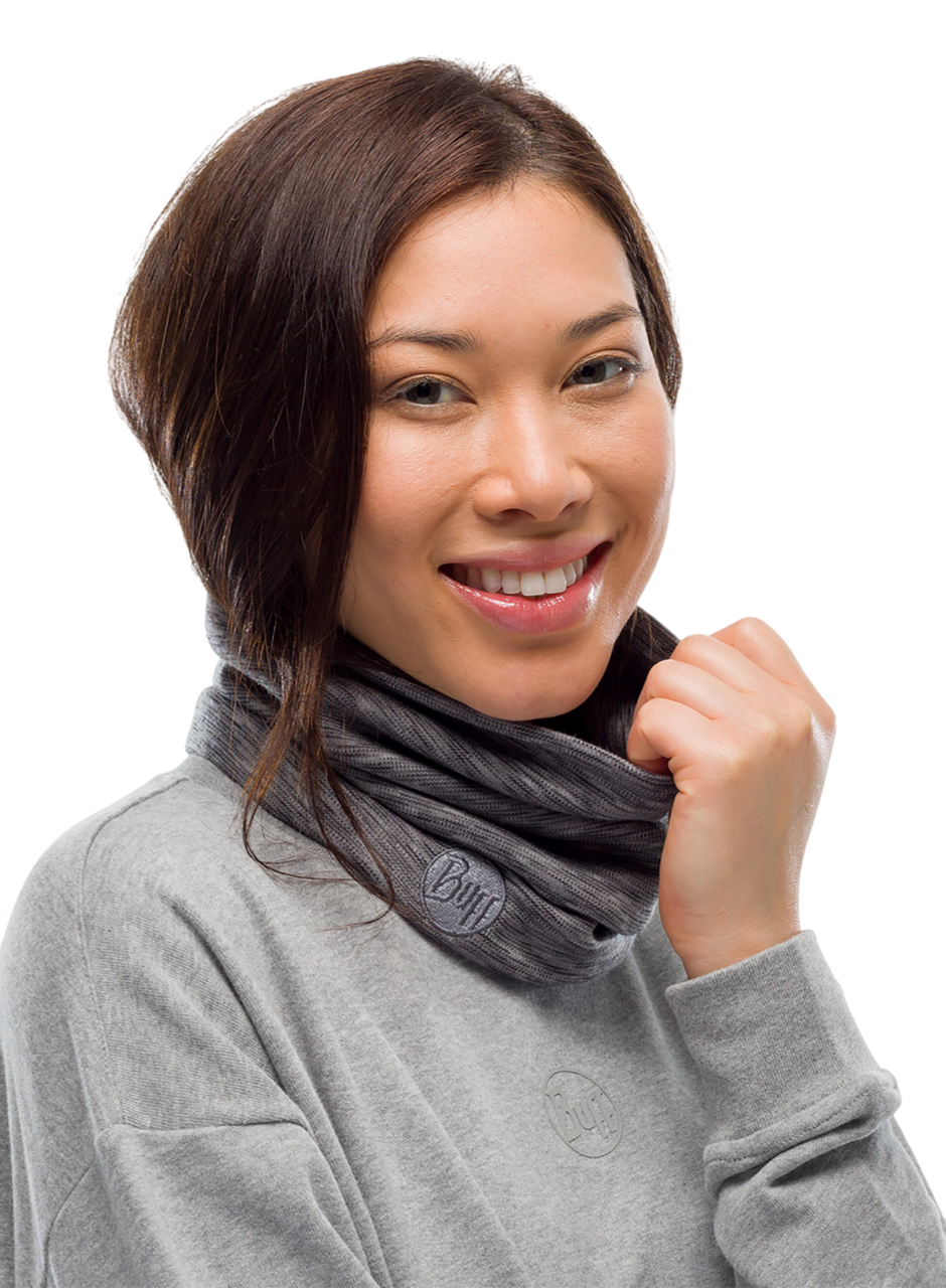 Вовняний мультишарф Buff Midweight Merino Wool (Multistripes Graphite)