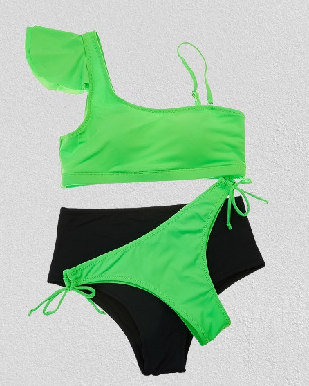 Купальник раздельный Samegame 128 Нонна зеленый(В НАЛИЧИИ ТОЛЬКО  44 46 48 50 УКР р-ры)