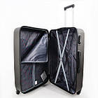 Валіза дорожня 3 в 1 трійка на колесах ABS пластик 76*49 см у різних кольорах Cans Синій, фото 7