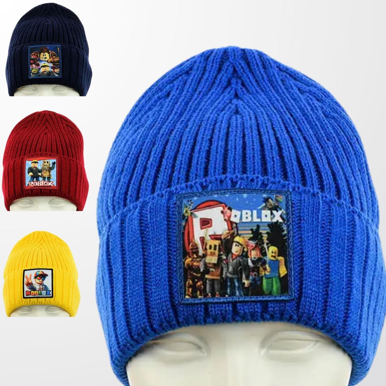 Зимова шапка "Roblox" для хлопчика / Roblox мерч, фото 1