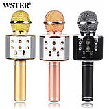 Bluetooth микрофон для караоке с изменением голоса WSTER WS-858, фото 3