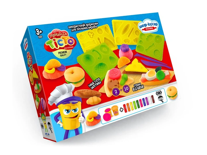 Креативна творчість Danko Toys "Тісто для ліплення MASTER-DO "Шеф-кухар. Траторія" (TDM-17-04U)