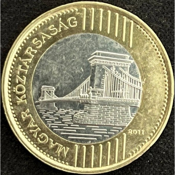 Монета Угорщини 200 форінтів 2009-11 рр, фото 1