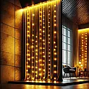 Гірлянда-штора, водоспад 3м х 3м USB 300 LED, тепла гірлянда на вікно 3 метри, гірлянда USB, фото 6